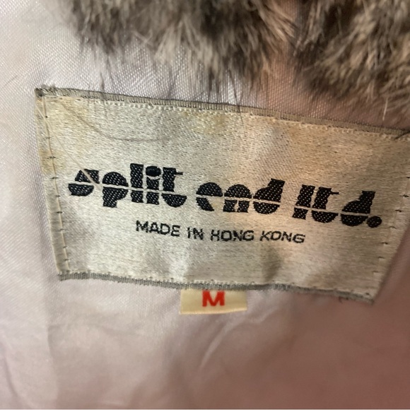 Split End Ltd, size medium, womens vintage Rabbit Fur Coat - Picture 4 of 7